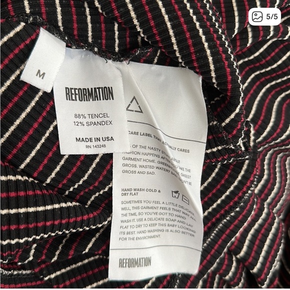 Reformation - Long Sleeve Striped Turtleneck - Picture 5 of 5